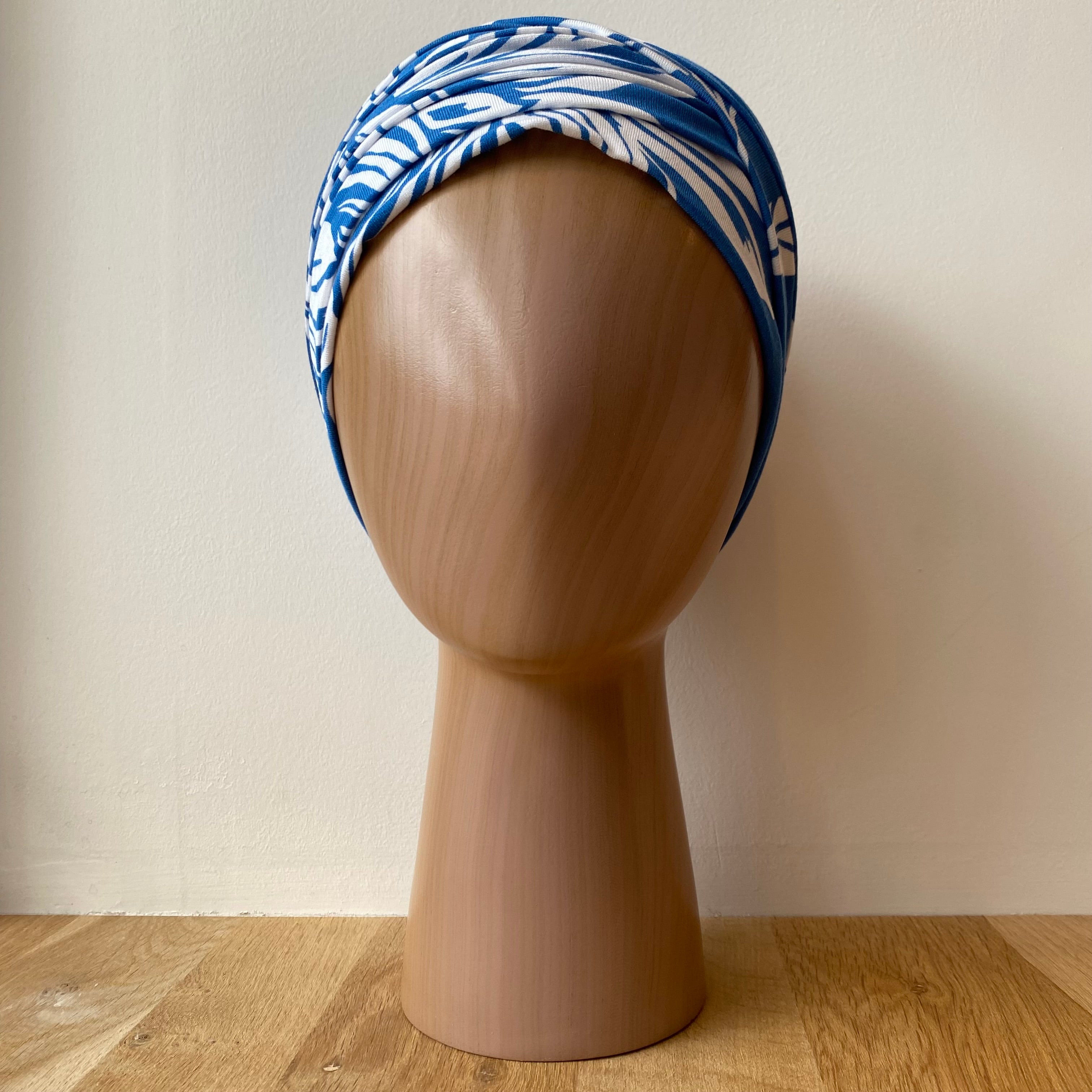 Turban Doris en bambou - Saphir