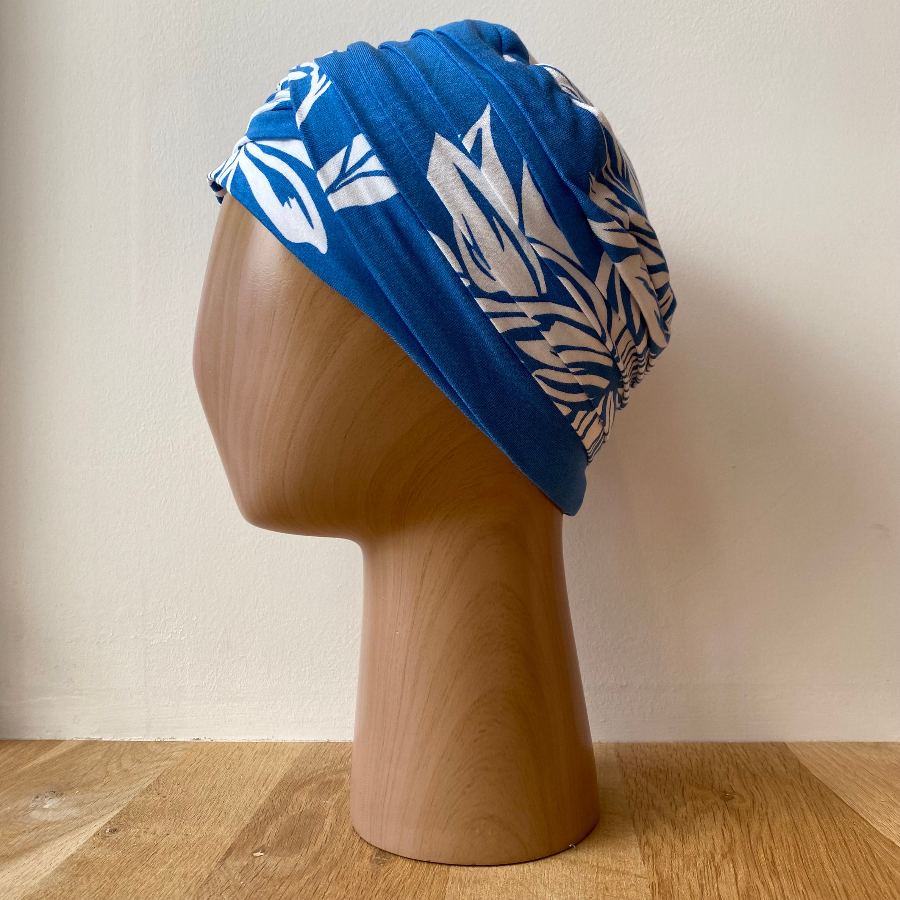 Turban Doris en bambou - Saphir