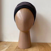 Turban Doris en bambou - Noir rose