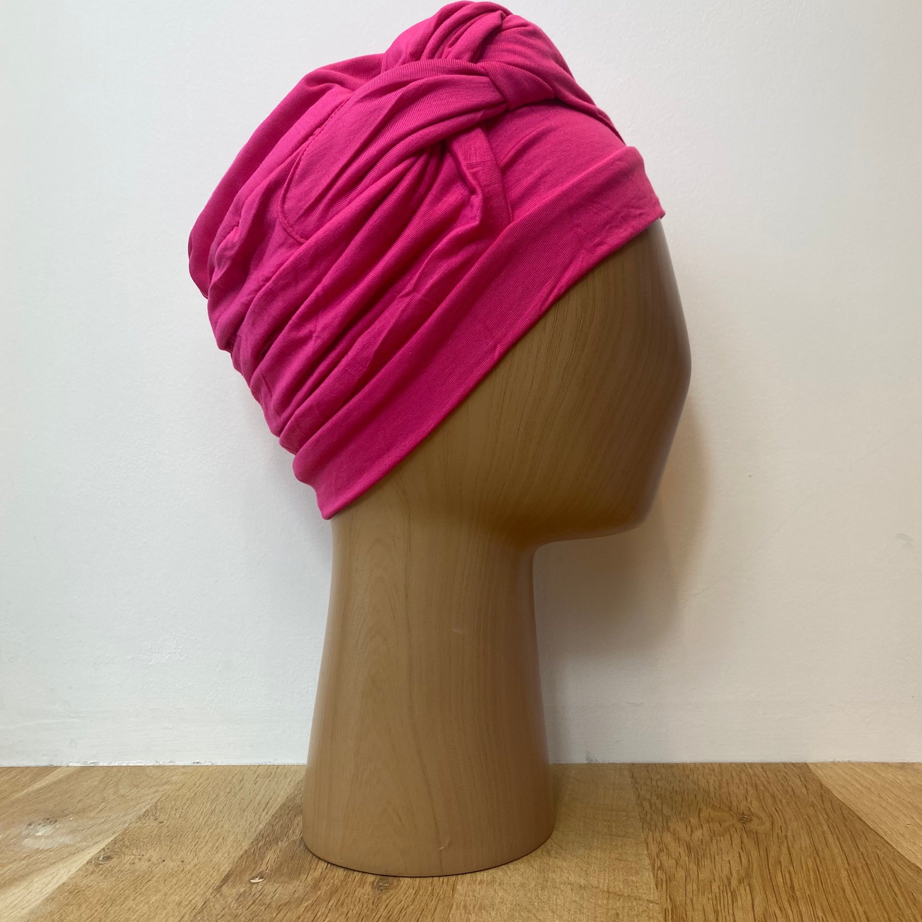 Turban en bambou Adele - Fuschia