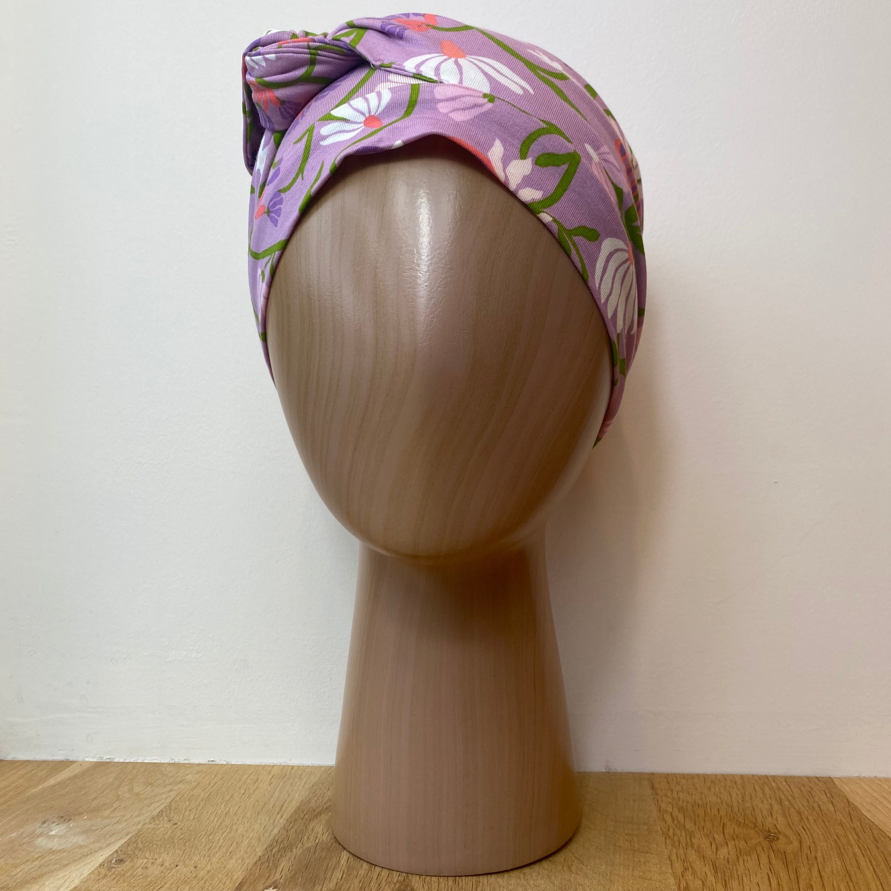 Turban Adele en bambou - Guimauve