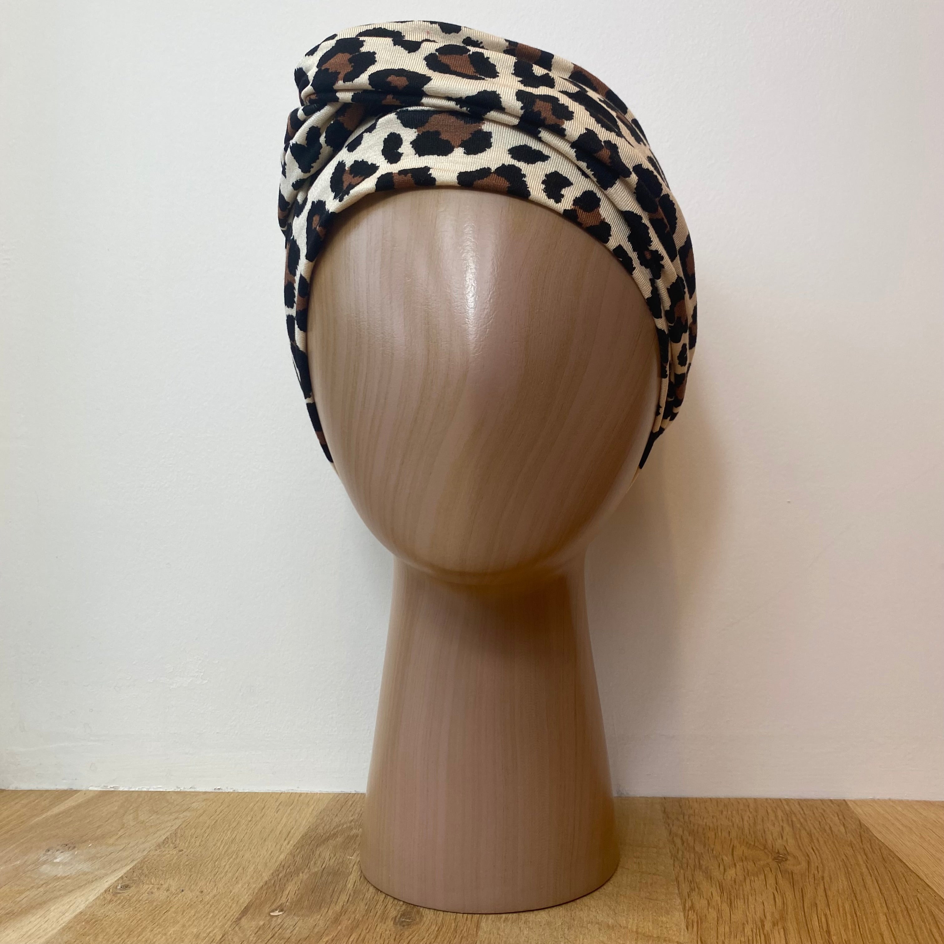 Turban Adele en bambou - Panthère