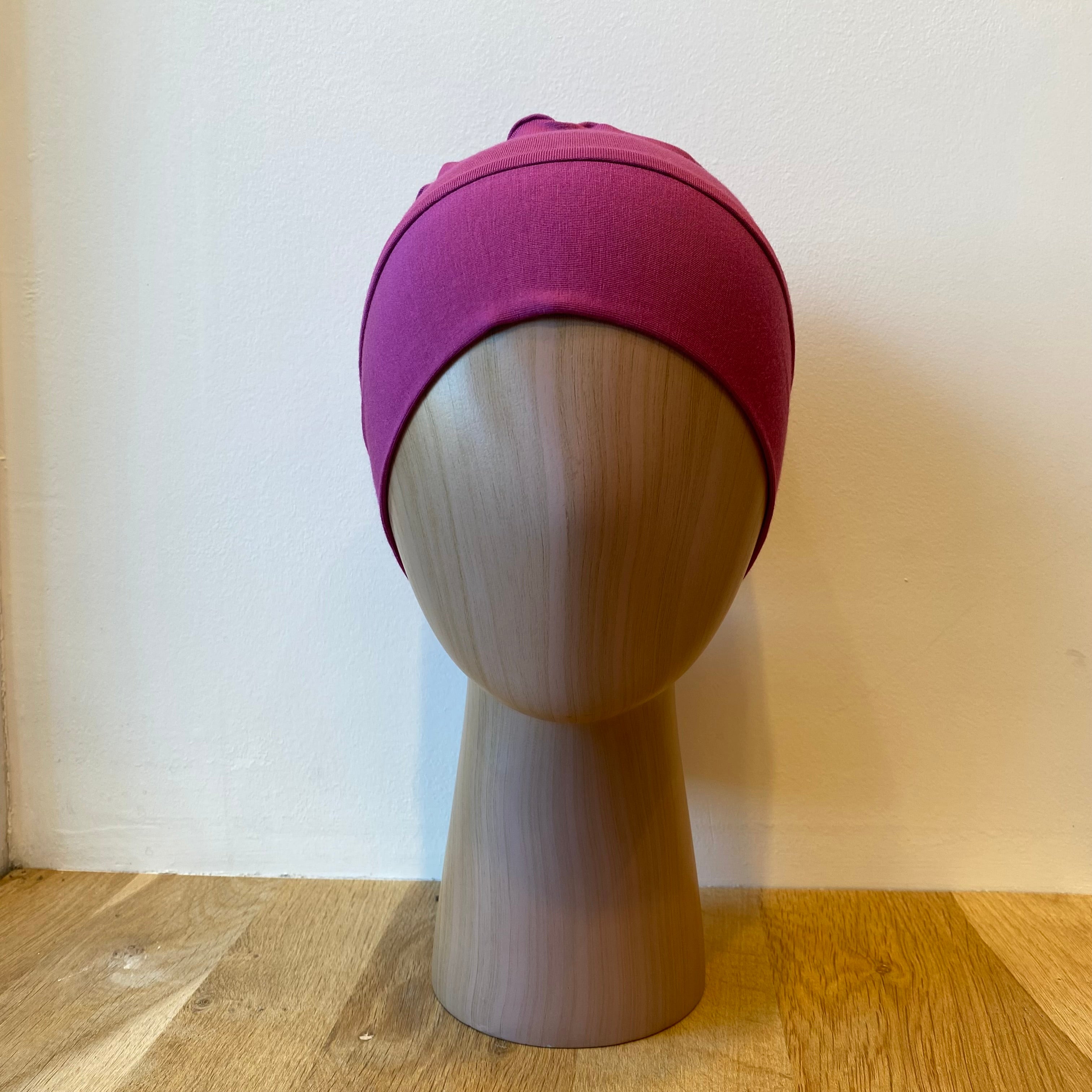Bonnet Chimio en Bambou Lie-de-vin