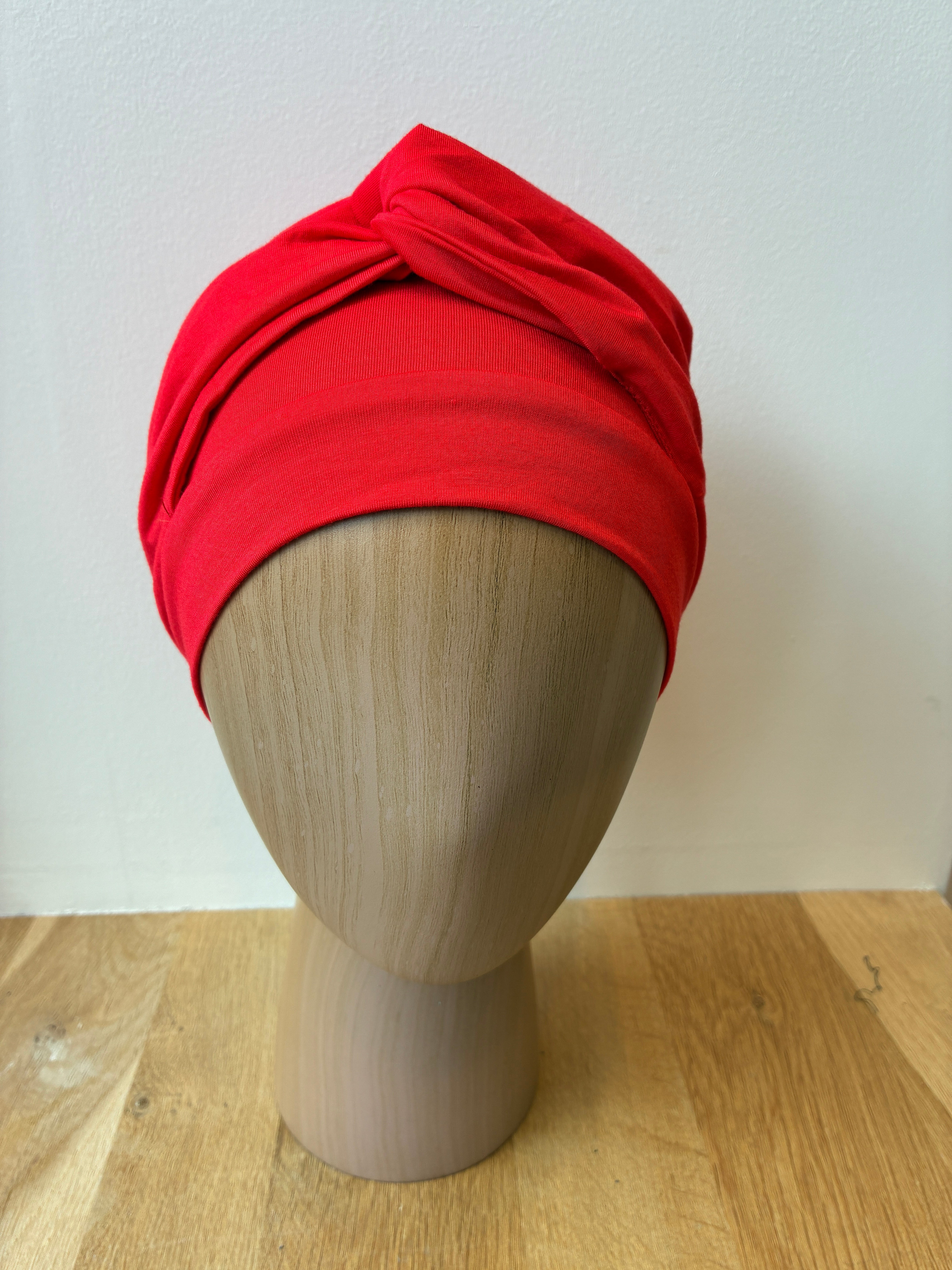 Turban Adele en bambou rouge