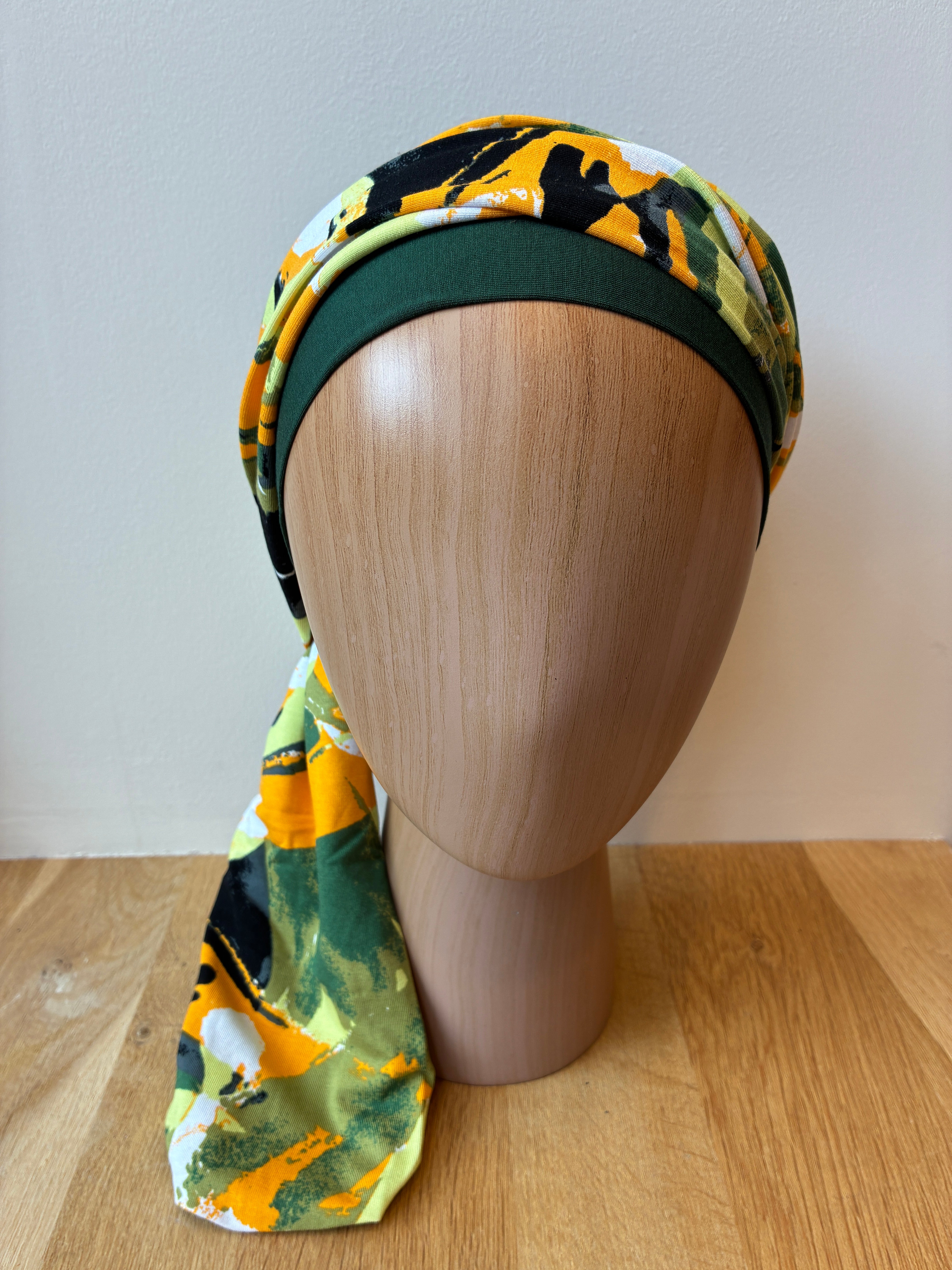 Turban Nadia en bambou - Flammes