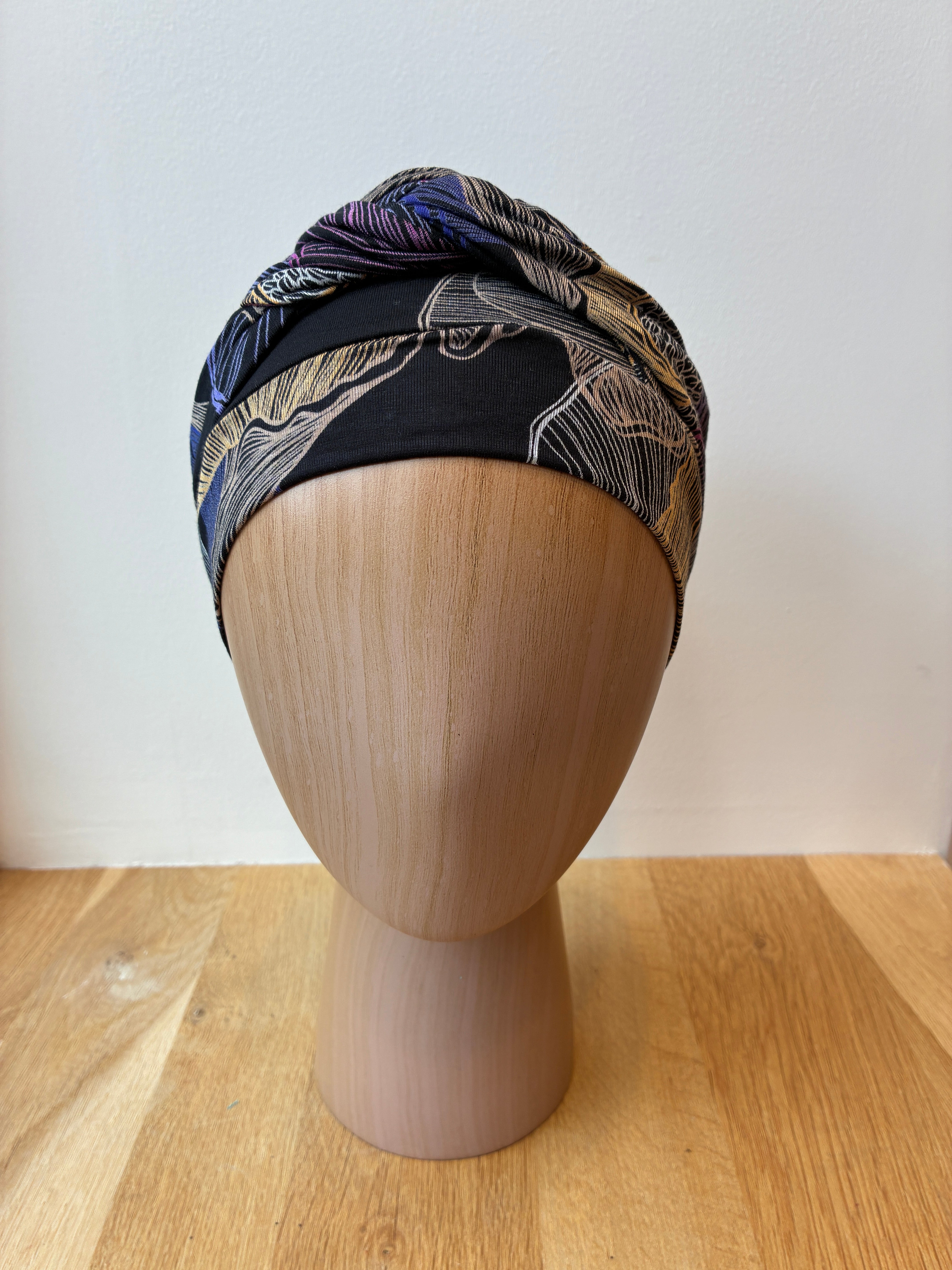 Turban Adele en bambou - Bleuet