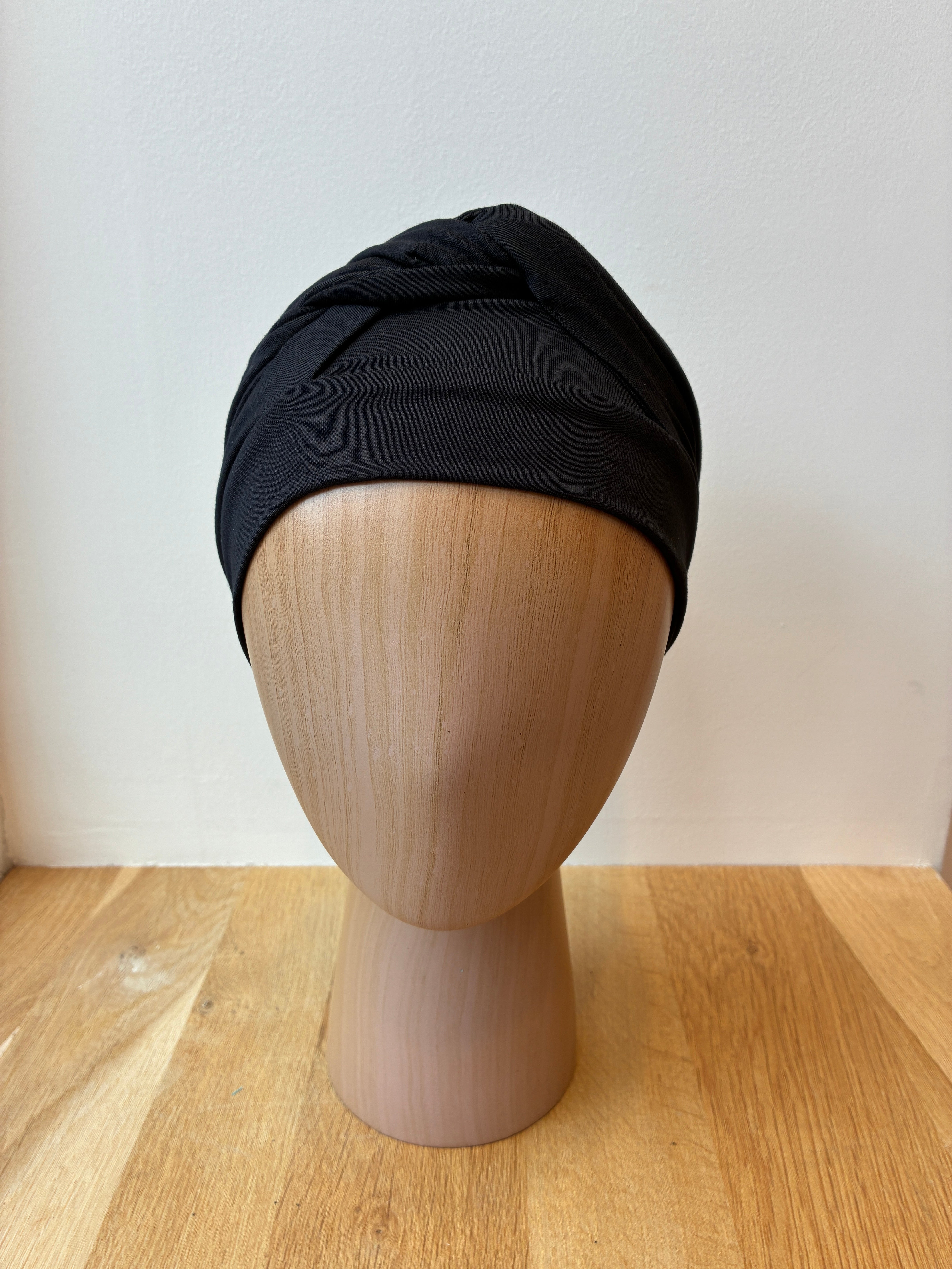 Turban Adele en bambou - Noir