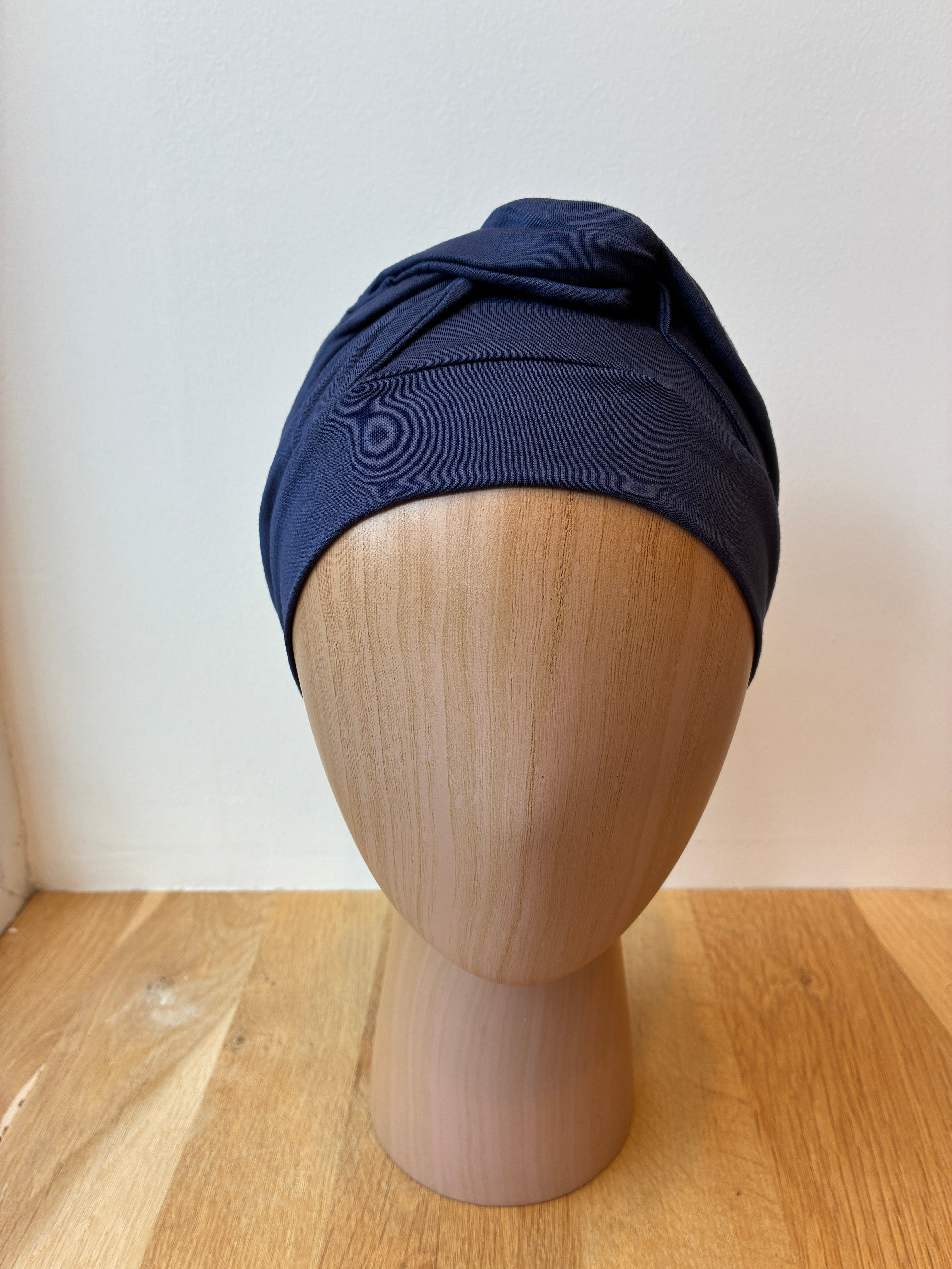 Turban Adele en bambou - Marine