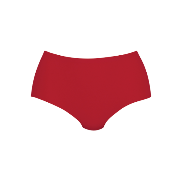 Culotte haute sans couture Rouge